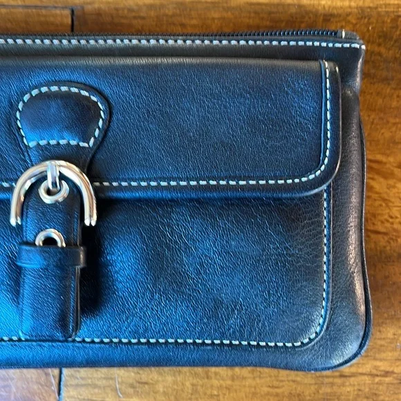 Coach Black Leather Wristlet - Picture 4 of 10